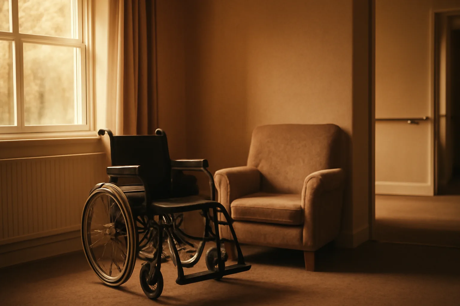 Sunlit living room in a licensed California assisted living residential care home