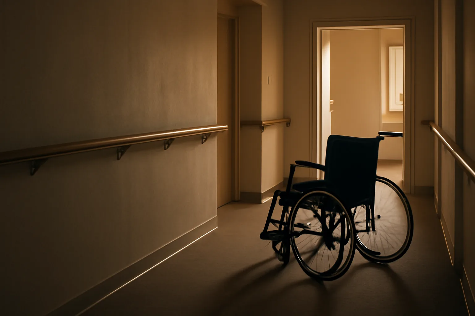 Hallway inside a residential care facility used for an Indiana assisted living license lookup guide